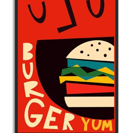تابلو برای کافه : BURGER YUM