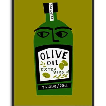 تابلو برای رستوران : olive oil