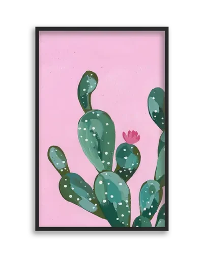 تابلو دکوراتیو طرح کاکتوس