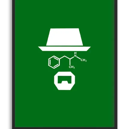 تابلوی مینیمال سریال Breaking Bad