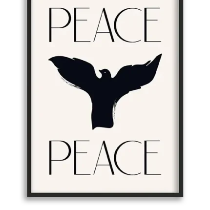 تابلو دکوراتیو طرح PEACE