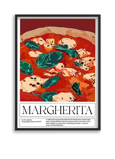 تابلو پیتزا مارگاریتا مناسب کافه