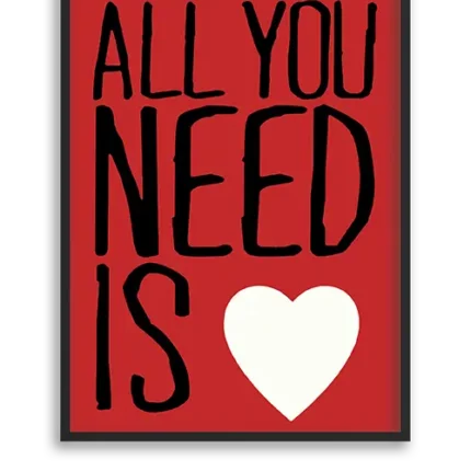 تابلو فانتزی ALL YOU NEED IS LOVE