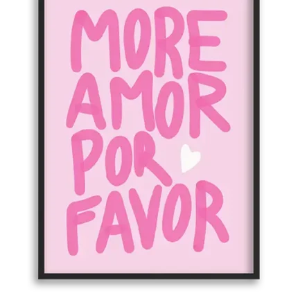 تابلو نوشته MORE AMOR