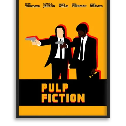 تابلو مینیمال فیلم pulp fiction